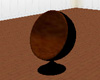 brown spheroidal chair