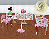 Pink & White Table