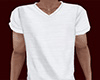 White V-Neck T-Shirt (M)
