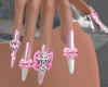 cute pink nails