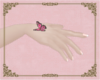 A: Hand butterfly pink