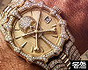 🅉 - Gold Skull Watch