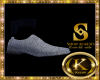silver formal shoes