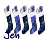 Blue Xmas Stockings