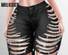 Ripped Baggy Black
