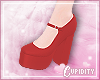 C! Doll Shoes Red e
