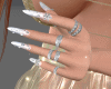decorated nails+S.rings