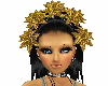 gold lily crown