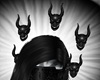 Blck Turning Head Skulls