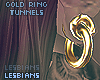 $ Gold Ear Tunnels Plugs