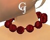 Beaded Necklace Garnet