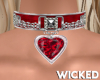 Lovers Red Heart Collar