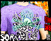 shirt printed blue skull