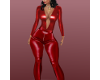 LEATHER BODYSUIT RED RLL
