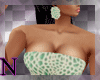 xxl green beige dress