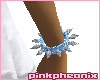 Skyblue Spiked R Cuff