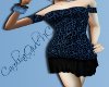 Blue Leopard Mini Dress