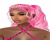 pink rose hair