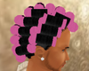 Black Hair Pink Rollers