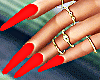 Red - Rouge Nails Gold