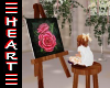 ART Roses Easel Stool