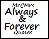 Always MrCMrs Forever