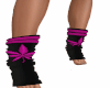 Weed leaf socks pink