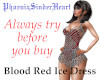 Blood Red Ice Dress