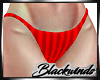 Red Striped Thong