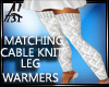 cabLE knit leg warmers