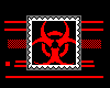 Stamp: Biohazard red