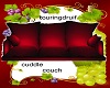 TD Red Cuddle Couch