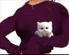Plum Sweater Kitten