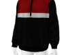 Red + black sweater