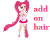 add on hot pink tails