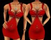 CA Red Studded DTL Dress