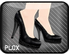 !P! Plastix Heels Black