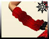 (AR)Red&Blk Arm Warmers