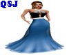 Lady Dress Blue Style