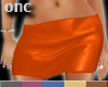 [0nc] orange mini skirt