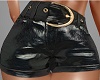 ~CR~Leather Black Shorts