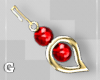 Perfect RedGold Earrings