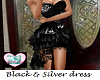 Black & silver Dress