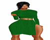 Knit Skirt Green Rll