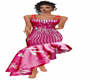 Fancy Red Fishtail Gown