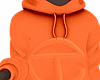 designer orange hoodie M