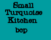 Small Turquoise Kitchen