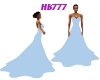 HB777 Shy Blue Gown