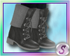 Sbnm Leather Gray Boots