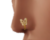 Gold Butterfly Nose Ring